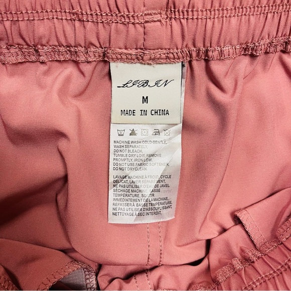 Libin Lightweight Joggers Women's Size Medium Dusty Rose Pink Quick Dry Pants - Picture 9 of 10